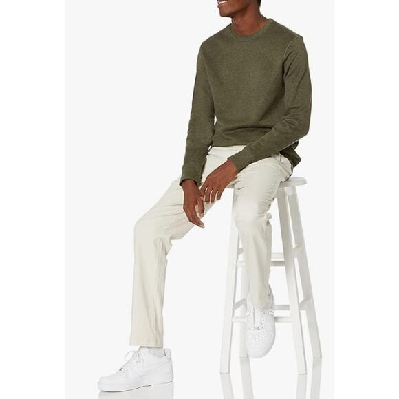 NWT Amazon Essentials Men’s Athletic-Fit Stretch Chino Pants Size 33Wx30L Stone - Picture 1 of 6